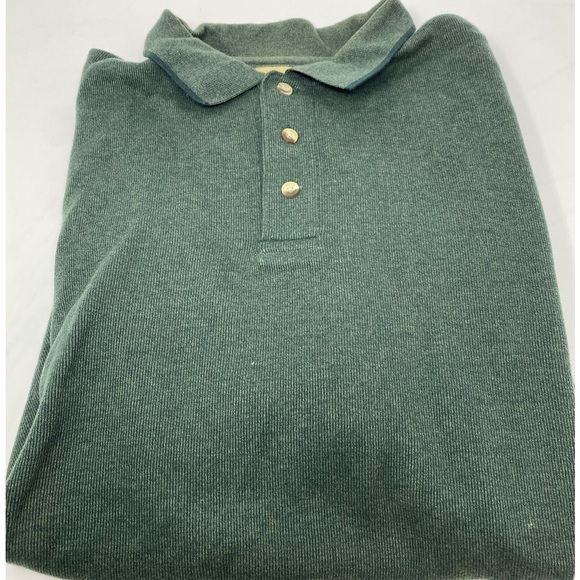 Mens Naturalife 100% Cotton Long-sleeve Ribbed Shirt Size Large - Picture 1 of 8